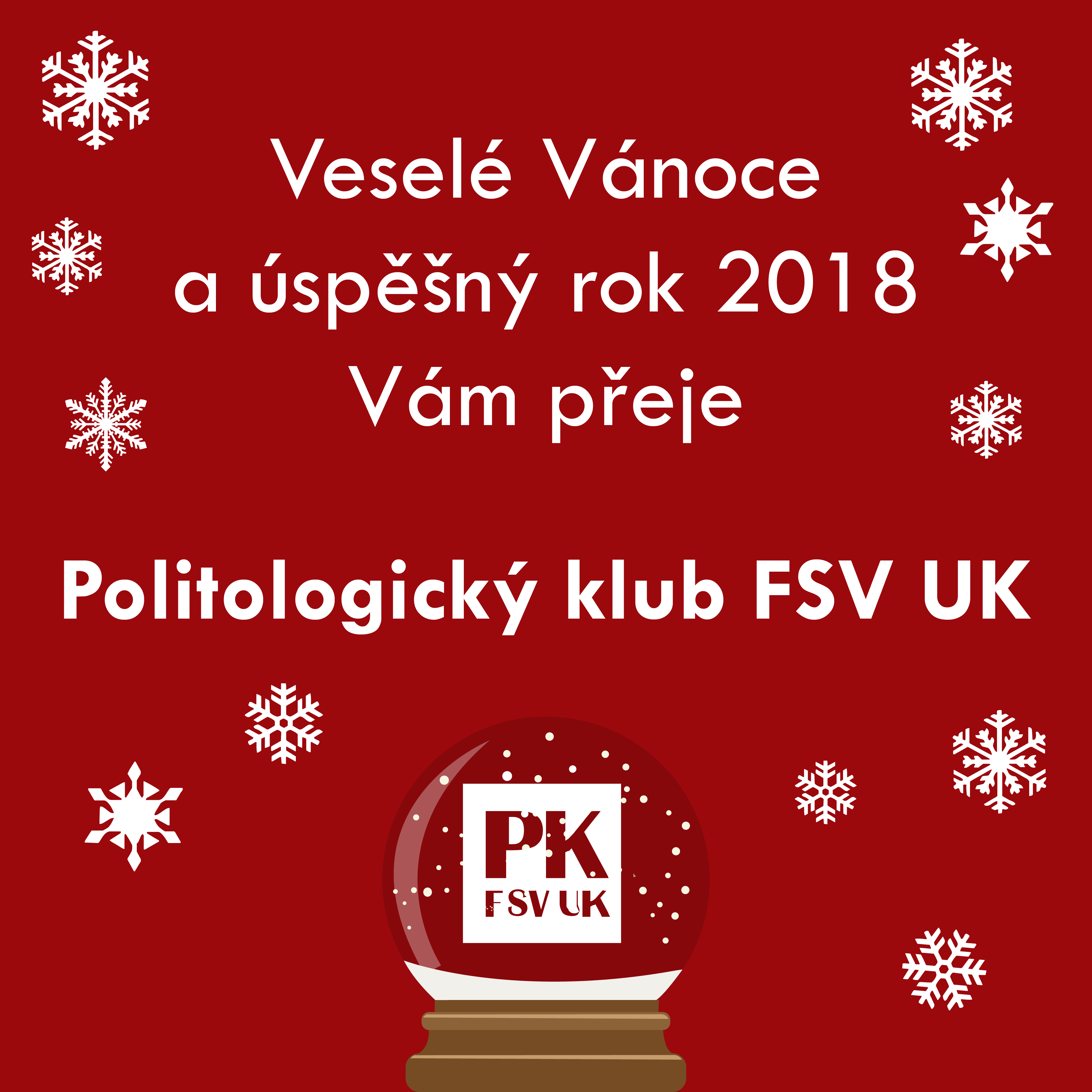 Veselé Vánoce a šťastný nový rok přeje Politologický klub FSV UK